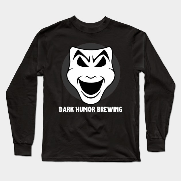 Dark Humor Brewing Big B and W Long Sleeve T-Shirt by hastings1210